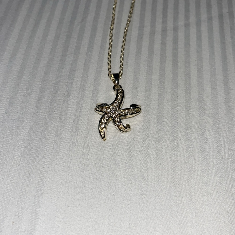 NEW gold star mx signature collection necklace